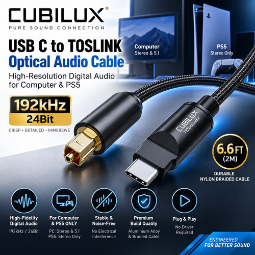 Cubilux usb toslink - cubilux,